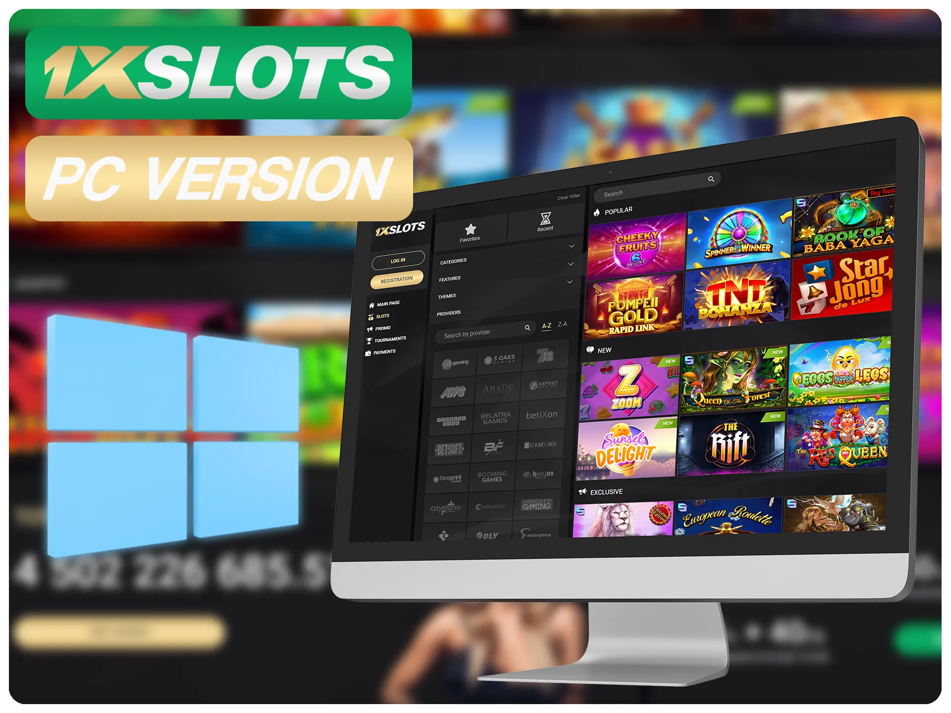 1xSlots Casino PC Version